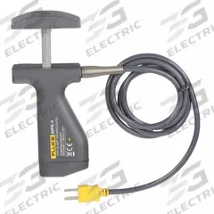 FLUKE Pipe Clamp Temperature Probe: -20°F to 300°F /-29°C to 149°C, ±1.9°C/±3.4°F, Type K, Clamp Tip (MPN 80PK-8). Key specifications — Brand: FLUKE; Accuracy: ±1.9 °C; Handle Type: Straight.