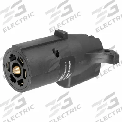 CURT Automotive Electrical Adapter: 7-Way Blade, 4-Way Flat/5-Way Flat, Plastic - Fleet and Vehicle Maintenance