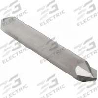 APPROVED VENDOR Chamfer Mill: Carbide, Double End, 2 Flute, 60°, 1/4" Mill Dia, 2-1/2" OAL (MPN 209-262250)
