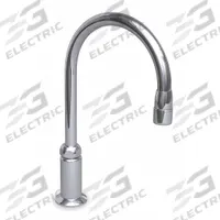 WATERSAVER FAUCET COMPANY Spout: Spout, Gooseneck, Brass, Chrome, 3.2 gpm Flow Rate, NPT (MPN L084-55WSA). Key specifications — Product Type: Spout; Body Material: Brass; Brand: WATERSAVER FAUCET COMPANY.