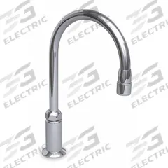 WATERSAVER FAUCET COMPANY Spout: Spout, Gooseneck, Brass, Chrome, 3.2 gpm Flow Rate, NPT (MPN L084-55WSA). Key specifications — Product Type: Spout; Body Material: Brass; Brand: WATERSAVER FAUCET COMPANY.