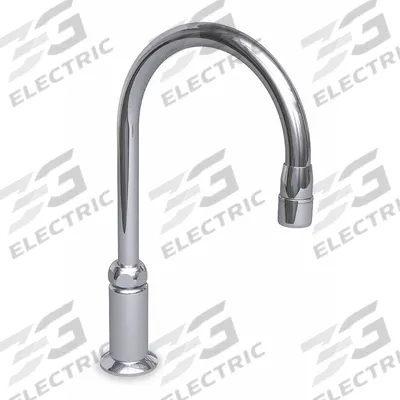 WATERSAVER FAUCET COMPANY Spout: Spout, Gooseneck, Brass, Chrome, 3.2 gpm Flow Rate - Gooseneck Faucet Spouts