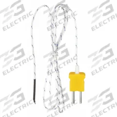 EXTECH Bead Wire Temperature Probe: -40°F to 482°F /-40°C to 250°C, ±2.5°C, Type K, Rounded Tip (MPN TP870). Key specifications — Brand: EXTECH; Cable Material: Fiberglass; Cable Length: 3 ft 3 in; Accuracy: ±2.5 °C.