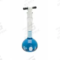 KIMBLE Volumetric Flask: 10 mL, Colorless, Conical, A, +/-0.02 mL, Includes Closure (MPN 28014F-10). Key specifications — Shape: Conical; Tolerance: +/-0.02 mL; Body Color: Colorless; Brand: KIMBLE; Compatible with Stopper Size: 9; USP Specification: Type I.