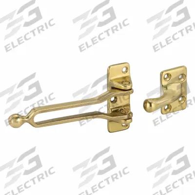 ROCKWOOD Hotel Door Latch: Swing Bar Door Guard, 2 9/16 in Ht, 1 1/16 in Wd - Hotel Door Latches