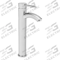 SPEAKMAN Vessel Bathroom Faucet: Neo, Brass, Chrome Finish, 1.2 gpm Flow Rate, Single-Post, Arc (MPN SB-1004-E). Key specifications — Includes: Stainless Steel Inlet Supply Lines; Brand: SPEAKMAN; Series: Neo.