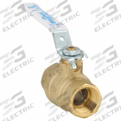 MILWAUKEE VALVE Manual Two-Way Ball Valve: 3/4 in, Brass, Straight, FNPT x FNPT, Full Port Ball Port (MPN UPBA475B 3/4). Key specifications — Brand: MILWAUKEE VALVE; Handle: Lever.