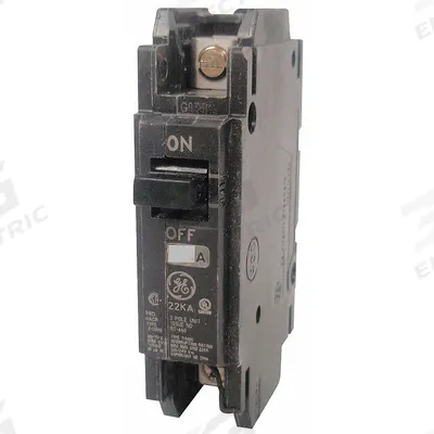 GE Miniature Circuit Breaker: THHQC, 45 A, 120/240V AC, Single Phase, 22kA at 120/240V AC - THQC & THHQC Series, Unit-Mount GE Miniature Circuit Breakers