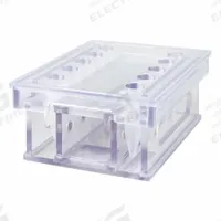 Mag Bead Separation Rack: 8 1/2 in Overall Wd, 3 3/4 in Overall Ht, 6 3/4 in Overall Lg, PETG, Clear (MPN MAGBEAD510). Key specifications — Material: PETG; Mounting Location: Benchtop; Color: Clear; Product Type: Magnetic Bead Separation Racks; Total Holding Capacity: (10) Tubes; Brand: POLTEX.