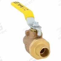 APOLLO Manual Two-Way Ball Valve: 3/8 in, Bronze, Straight, Sweat x Sweat, Full Port, Two-Piece (MPN 77C20201A). Key specifications — Brand: APOLLO; Handle: Lever.