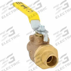 APOLLO Manual Two-Way Ball Valve: 3/8 in, Bronze, Straight, Sweat x Sweat, Full Port, Two-Piece (MPN 77C20201A). Key specifications — Brand: APOLLO; Handle: Lever.