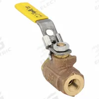 APOLLO Manual Two-Way Ball Valve: 1/4 in, Bronze, Straight, FNPT x FNPT, 600 psi Max. Pressure (CWP) (MPN 701012741). Key specifications — Brand: APOLLO; Handle: Locking Lever.