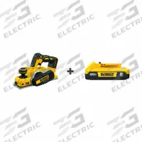 DEWALT Cordless Planer Kit: 20V MAX*, Battery Included, 3 1/4 in Blade Wd, 1/16 in Cutting Dp (MPN DCP580B/DCB203). Key specifications — attr217145: Battery; attr217139: 2.0 Ah.