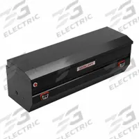 WEATHER GUARD Utility Chest Truck Box: Utility Chest Truck Box, Steel, 20 in Overall Dp, Gloss Black (MPN 635-5-04). Key specifications — Brand: WEATHER GUARD; Color: Gloss Black; Latch Type: Push Button.