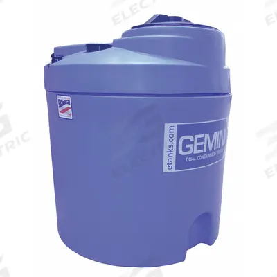 PEABODY ENGINEERING Storage Tank: Double Wall, Vertical, 20 gal, Closed Top - Dual Containment Liquid Storage Tanks