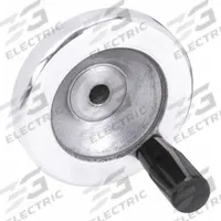 KIPP Hand Wheel: Solid, Revolving Handle, Aluminum, 1/2 in Bore, 125 mm Dia, Zinc-Plated (MPN K0161.4125XCP). Key specifications — Brand: KIPP.