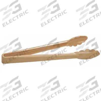 CRESTWARE Serving Tongs: 9 in Overall Lg, Beige, Polycarbonate