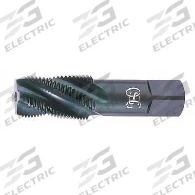 OSG Pipe and Conduit Thread Tap: 1"-11.5 NPT, 4 Flute, TiN Coated Cobalt (MPN 1744905) - Spiral-Flute Pipe Taps for Stainless Steel