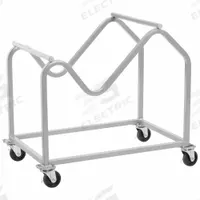 NATIONAL PUBLIC SEATING Chair Cart: 470 lb, 28 in L x 18 1/2 in W x 26 in H, For 35 Chairs, Gray (MPN DY-87). Key specifications — Frame Color: Gray; Brand: NATIONAL PUBLIC SEATING; Caster/Wheel Configuration: (2) Swivel.