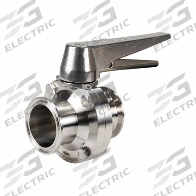 DIXON Butterfly Valve: 4 in Pipe Size, Clamp, 85 psi Max. Pressure (CWP), 316L Stainless Steel - 3-A Certified Stainless Steel Butterfly Valves