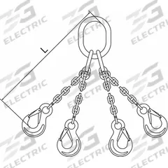 PEWAG Chain Sling: 3/8 in Chain Trade Size, 63 Chain Grade, Stainless Steel, Fixed, 10 ft Sling Lg (MPN 10G63QOS/10). Key specifications — attr994127: PEWAG.