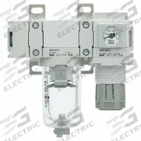 SMC Filter Regulator: AC-D Series, 1/4 in NPT, 5 micron, 0.85 MPa Max Op Pressure, Manual Drain (MPN AC20B-N02-Z-D). Key specifications — attr109419: SMC; attr109429: Die-Cast Aluminum; attr109463: Yes; attr109468: AC-D.