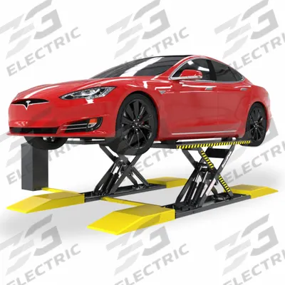 BENDPAK Vehicle Lift: 2-Runway Alignment Scissor Lift, Hydraulic, 6,000 lb Load Capacity - Vehicle Lift Systems
