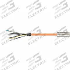 READYCABLE Servo Cable: Basic Cable, 50 ft Lg, For Allen-Bradley, Similar To 2090-CSBM1DG-18AF, PUR (MPN MAT9851746-50). Key specifications — Cable Jacket Color: Orange; Conductor Configuration: (4xAWG17 (1.0))+(2xAWG18 (0.75))+(1PRxAWG22 (0.34)); Brand: READYCABLE; Cable Jacket Material: PUR.