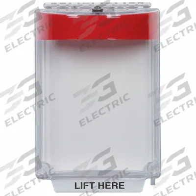 SAFETY TECHNOLOGY INTERNATIONAL Pull Station Cover w/Horn: Wall Mount, Flush Mount Mounting - Covers for Fire Alarm Pull Stations