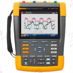 FLUKE Handheld Oscilloscope: Motor Drive Analyzers, Zoom, 1 mV AC Volt Measurement Resolution, Auto (MPN FLUKE-MDA-550/FPC). Key specifications — Power Source: Battery; Manufacturer Part Number: FLUKE-MDA-550/FPC; AC Magnitude Calculation: True RMS; Brand: FLUKE; CAT Safety Rating: CAT IV 600V; Digital Display Screen Type: LCD; Includes: VPS410-II-R 10:1 500MHz Voltage Probe; Interface: USB.