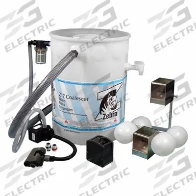 ZEBRA SKIMMERS Coalescer Floating Sumpster: 3 gpm - Tank-Side Oil Coalescers