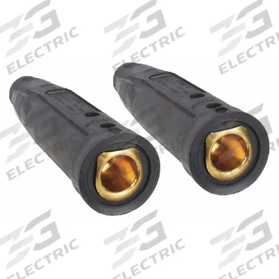 TWECO Welding Cable Connector: 1/0 AWG to 3/0 AWG, Single Ball-Point - Tweco-Style Welding Cable Connectors