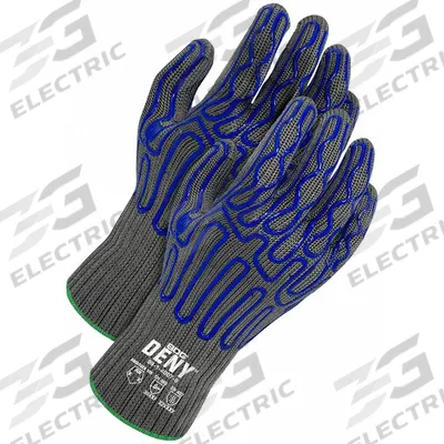BDG Knit Gloves: 2XL ( 11 ), ANSI Cut Level A9, HPPE ( 7 ga ) - Extreme-Duty Cut-Resistant Gloves with Silicone Coating