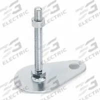 JW WINCO Male-End Leveling Mount: Swiveling Stud, 1/2"-13 Thread Size, 2,248 lbf Capacity (MPN 42-60-1/2X13-75-A0-SK). Key specifications — Base Shape: Teardrop; Load Capacity: 2,248 lbf; Mounting Holes: Mounting Holes Included; Includes: Nut; Hex Size: 11/16 in.