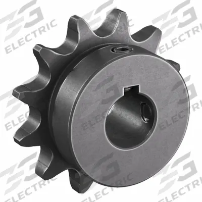 TRITAN Roller Chain Sprocket: 41, For 1/2 in Chain Pitch, 5/8 in Bore Dia, 12 Teeth - Size 41 Fixed-Bore Roller Chain Sprockets