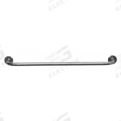 HEALTHSMART Wall Grab Bar: Straight, 32 in Lg, 1 in Dia, Steel, Chrome-Plated, 250 lb Wt Capacity (MPN 521-1570-0632). Key specifications — Finish: Chrome-Plated; Brand: HEALTHSMART.