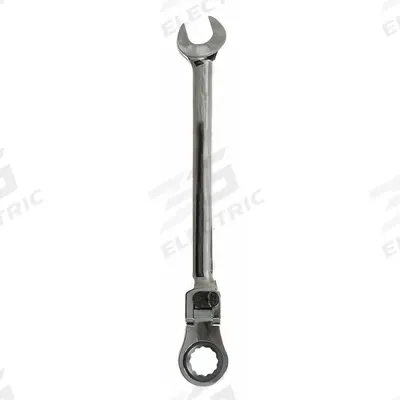 WESTWARD Combination Wrench: Alloy Steel, Chrome, 19 mm Head Size, 11 in Overall Lg - Metric 12-Point Ratcheting Combination Wrenches