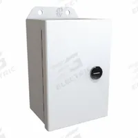HAMMOND Electrical Enclosure: Steel, 6 in x 4 in x 3 in, NEMA 12/13/3R/4, w/Panel, Solid Cover, IP66 (MPN EJ643LG). Key specifications — Closure Method: Latches; Brand: HAMMOND; Knockouts: Not Included.