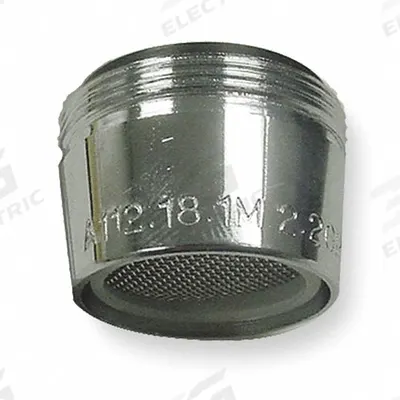 KISSLER Outlet: 2.2 gpm Flow Rate, Aerated Flow Outlet, Metal, Chrome Finish, Dual - Faucet Aerators & Outlets