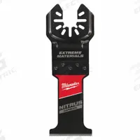 MILWAUKEE Oscillating Tool Blade: 1 3/8 in Blade Wd, 4 3/16 in Overall Lg, Fast Cutting, 10 PK (MPN 49-25-1579). Key specifications — attr1097473: Extreme Material; attr1097476: MILWAUKEE; attr1097456: Fast Cutting.