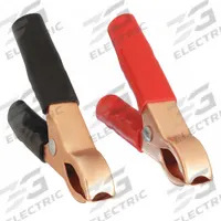 WESTWARD Battery Charging Clamp: Parrot, Clamp, 80 A Max Current, 12V/24V, Steel, 14 to 18 AWG (MPN 23PC43). Key specifications — Jaw Type: Parrot; Connection Type: Clamp; Maximum Voltage: 24V; Contact Material: Steel; Gauge: 14 to 18 AWG; Insulation Material: Vinyl; Color: Red; Brand: WESTWARD.