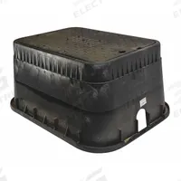 NDS Meter Box: Polyolefin, Rectangular, 12 in Overall Ht, 19 3/4 in Overall Wd, 26 in Overall Lg (MPN D1500-DISB). Key specifications — Brand: NDS; Material: Polyolefin; Color: Black.