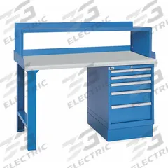 LISTA Workbench: Fixed Ht, Laminate, 60 in x 30 in, 1,000 lb Overall Load Capacity, Blue, Blue (MPN XSWB21-60PT/BB-SRS). Key specifications — Height Adjustability: Fixed Height; Brand: LISTA; Color: Blue.
