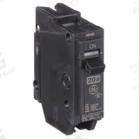 GE Miniature Circuit Breaker: THQL, 20 A, 120/240V AC, Single Phase, 10kA at 120/240V AC, 1 Poles (MPN THQL1120HID). Key specifications — Amps: 20 A; AC Voltage Rating: 120/240V AC; Phase: Single; Max. AIR Rating: 10kA at 120/240V AC; For Use With: Power Mark Gold Load Centers and AQ Lighting Panels.