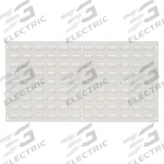 QUANTUM STORAGE SYSTEMS Louvered Panel: 20 in x 36 in x 1/4 in, 1 Sides, 0 Bins, White (MPN QLP-3619HC). Key specifications — attr38851: White; attr38864: Powder Coated; attr38845: QUANTUM STORAGE SYSTEMS.