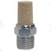 SPEEDAIRE Exhaust Muffler: 3/8 in NPT, 11/16 in Hex Size, Nickel Plated Steel, Bronze (MPN 1A327). Key specifications — attr124412: SPEEDAIRE; attr124422: Bronze; attr124426: Nickel Plated Steel.