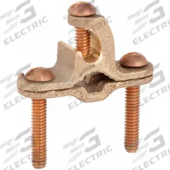 Grounding Connector: Copper, 10 to 2 AWG STR Grounding Wire Size, 1 Grounding Wires (MPN C11K16D). Key specifications — Brand: BURNDY; Description/Special Features: Direct Burial; For Use With: Pipe; Grounding Wire Size: 10 to 2 AWG STR; Material: Copper; Grounding Wires Connected To: 3/8 in to 1 in Rod; Manufacturer Part Number: C11K16D.