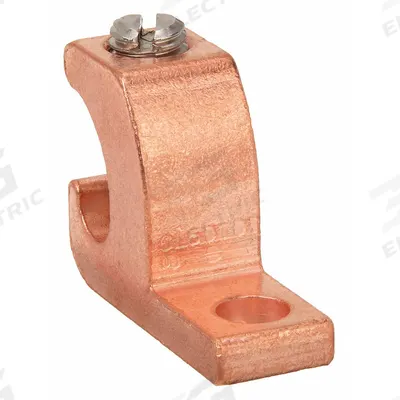 BURNDY Mechanical Connectors: 14 AWG – 4 AWG Wire Sizes, #10 Stud Size - Lay-In Lugs