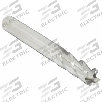 CLEVELAND Square End Mill: Carbide, 4 Flute, 1/4" Mill Dia, 1/2" LOC, 2" OAL (MPN C61846) - Carbide Square End Mills for Aluminum