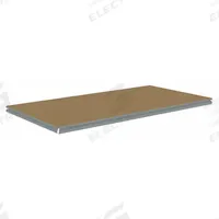 TENNSCO Shelf: 60 in x 36 in, 750 lb Load Capacity, Particleboard, Gray, Shelf (MPN ZBES-6036D). Key specifications — Decking Material: Particleboard; Includes: (4) Beams; Decking Finish: Unfinished; Shelf Configuration: Single Straight; Color: Gray; Frame Material: Steel; Brand: TENNSCO; Frame Finish: Zinc Plated.